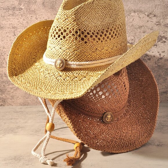 COWGIRL COWBOY straw hat party rodeo beach (2-colors) western festival concert main image 5